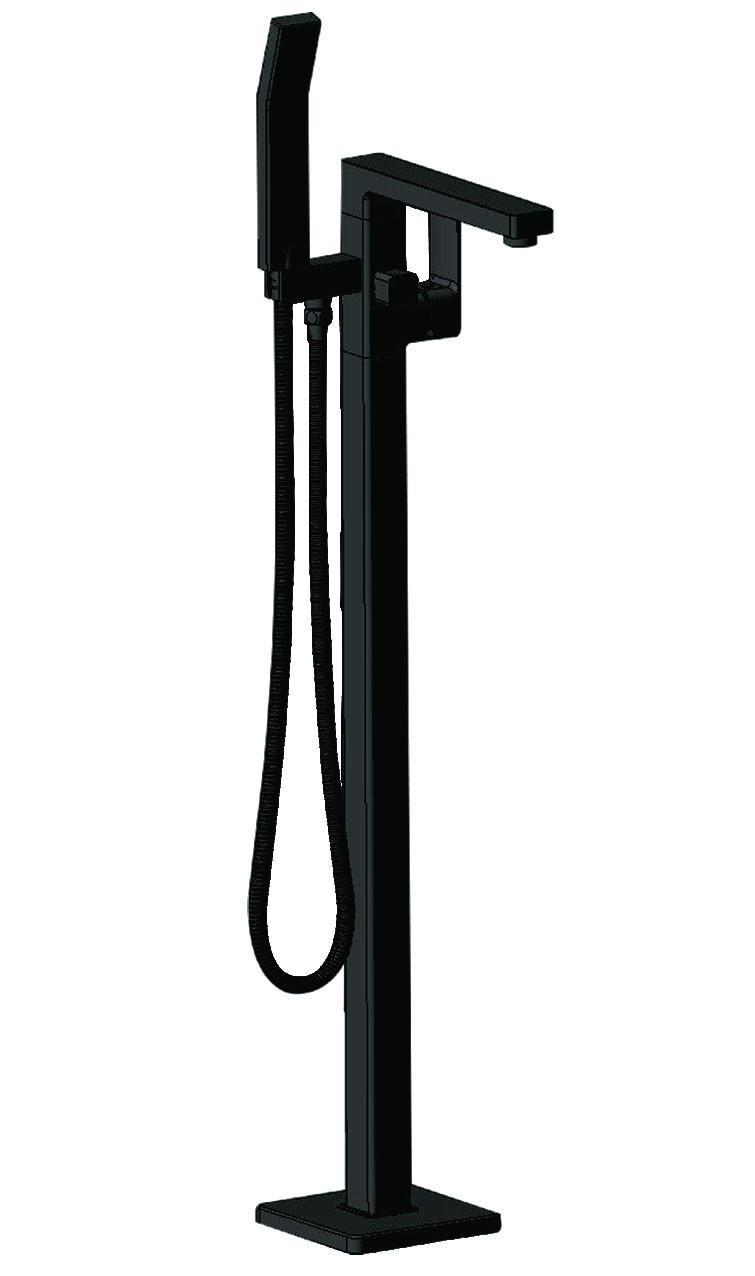 Misturador de Piso para Banheira (Freestanding) [Preto Fosco]