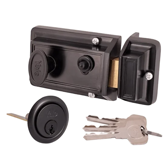 Nightlatch Tradicional - Preto Fosco