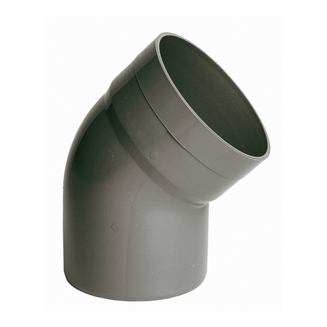Joelho de PVC a 45° (Cinza)